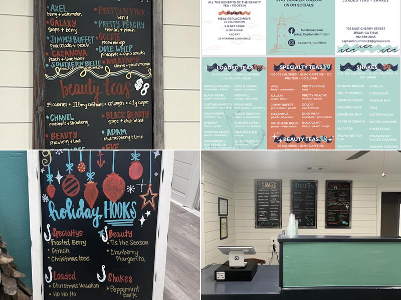 Captains Nutrition Menu