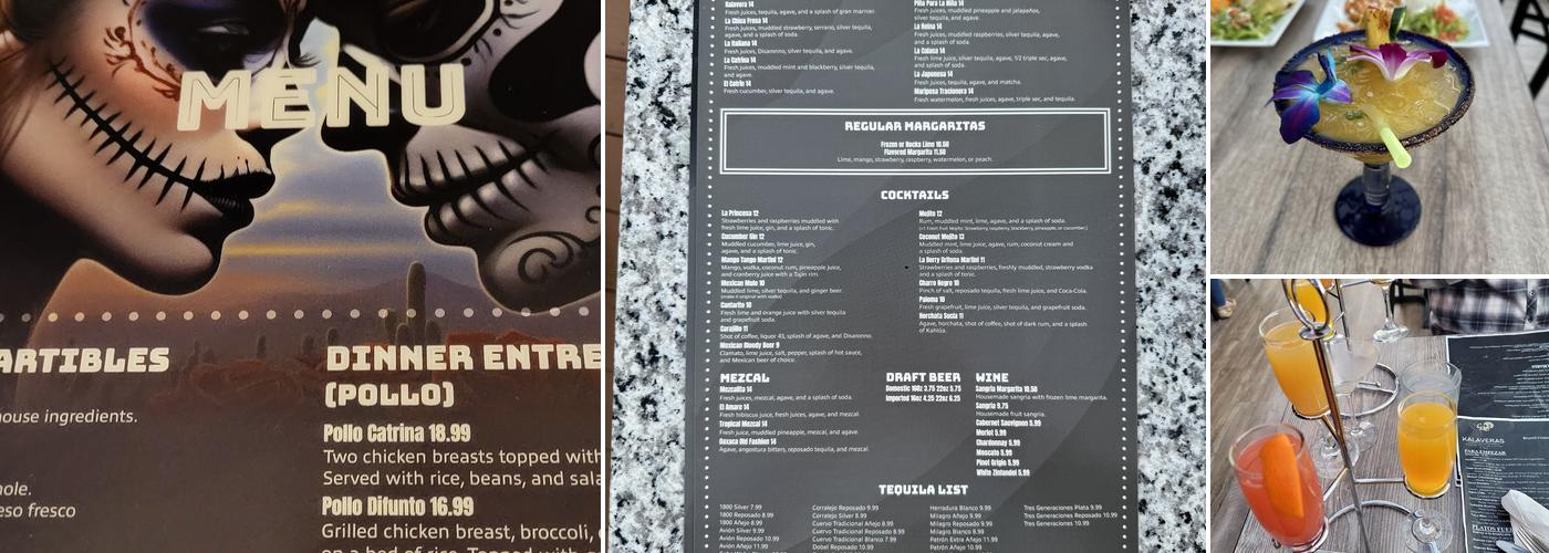 Kalaveras Menu