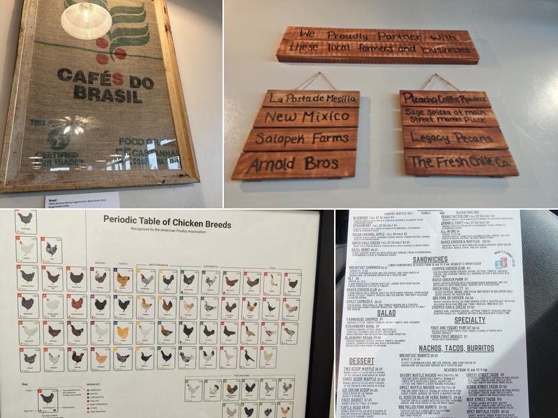 Roasted Rooster Coffee & Waffles Menu