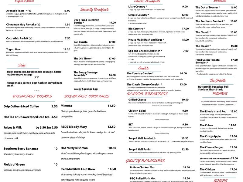 REDS Menu