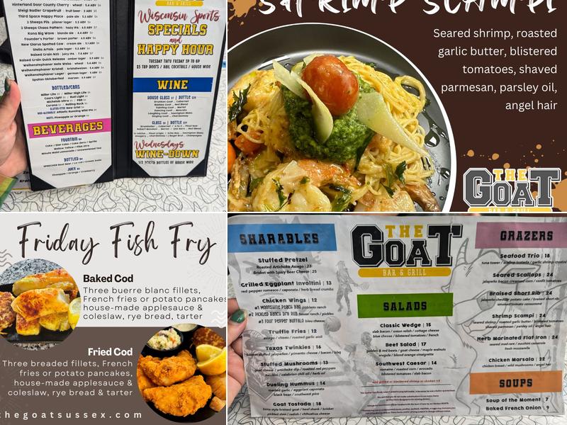 The GOAT Bar & Grill Menu