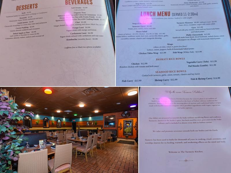 The Turmeric Kitchen Menu