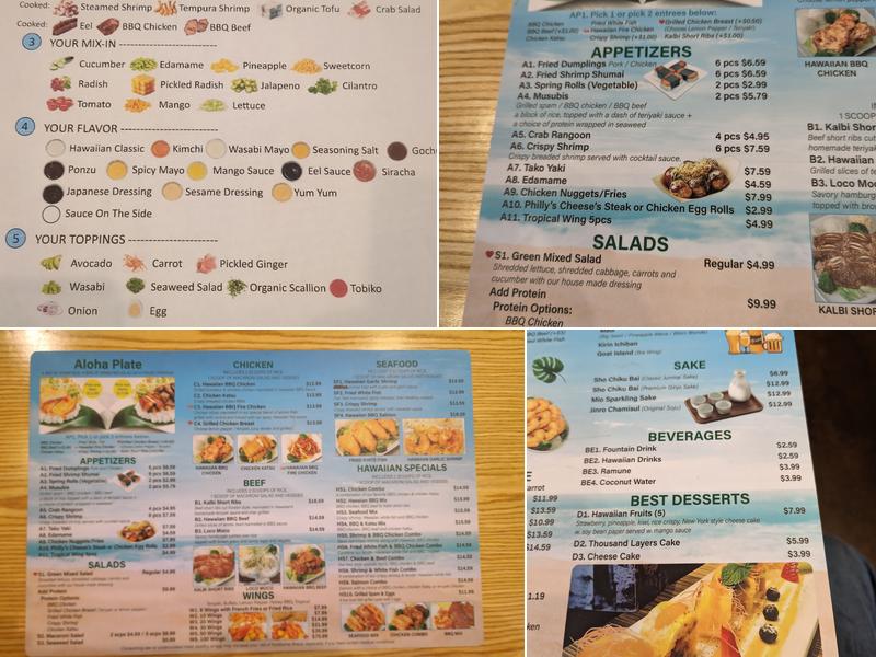Hawaiian BBQ & Ramen Menu