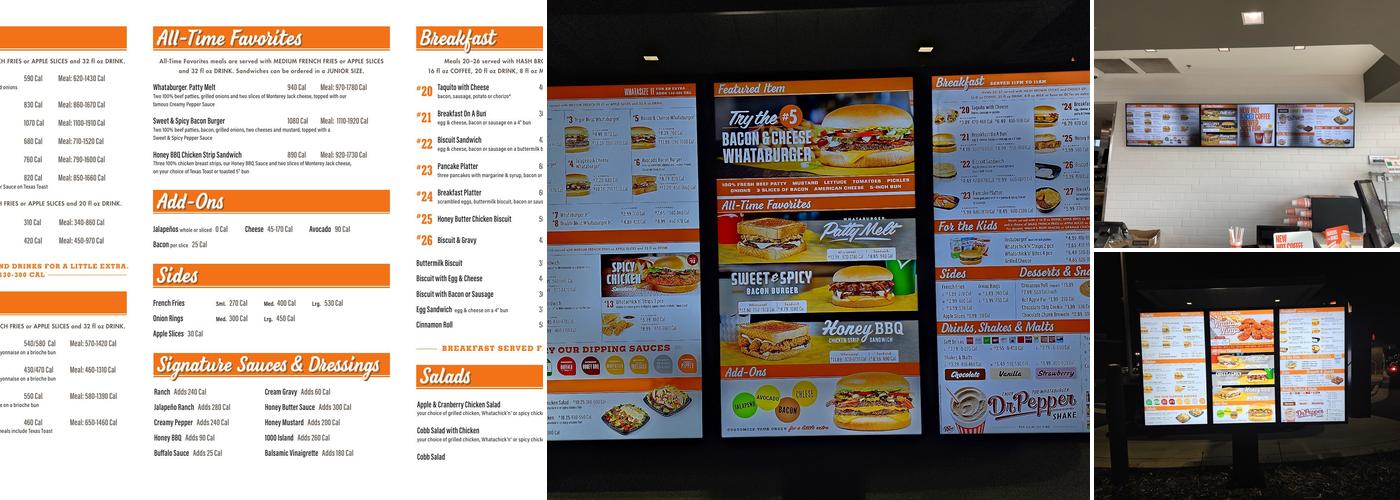Whataburger Menu