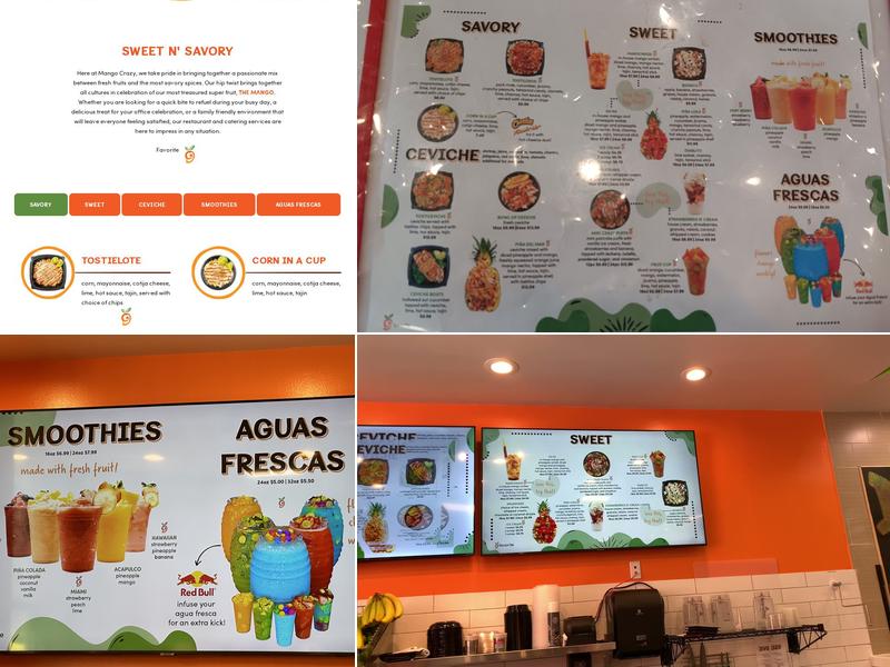 Mango Crazy Menu