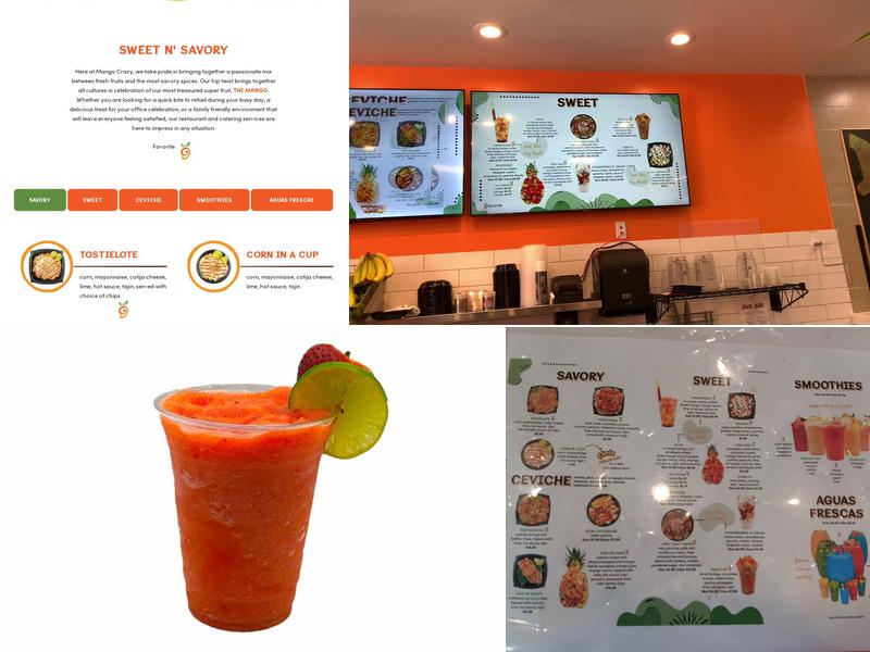 Mango Crazy Menu