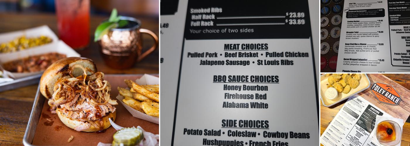 Foley Ranch Menu