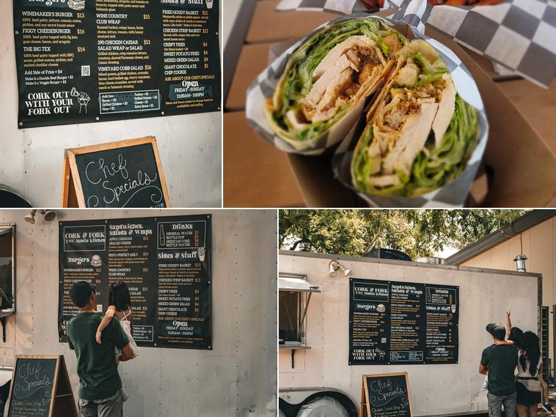 Cork & Fork Mobile Kitchen Menu