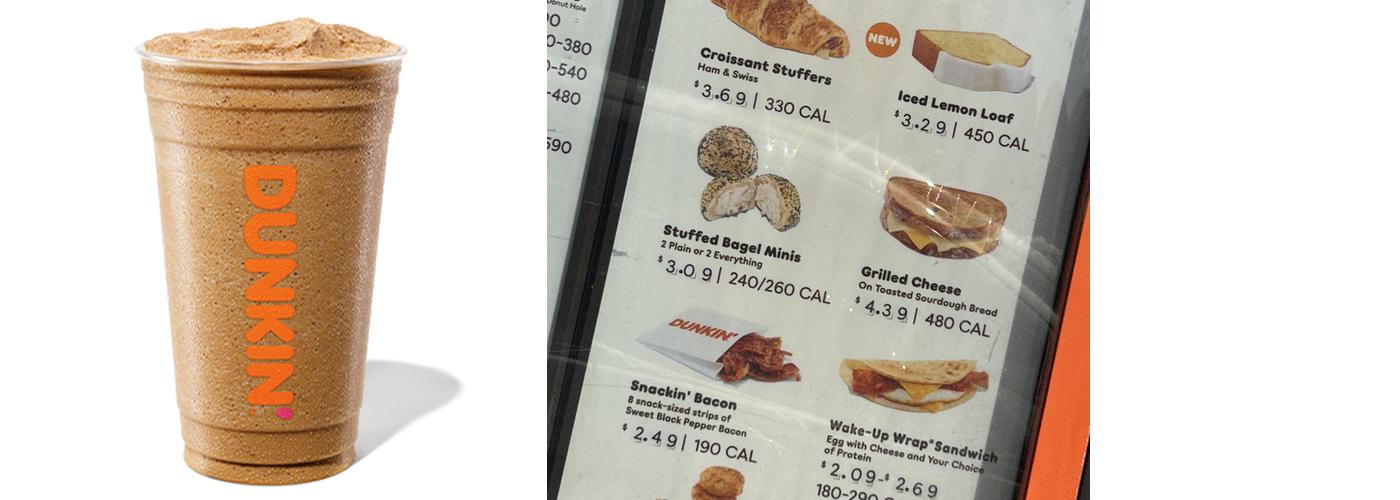 Dunkin' Menu