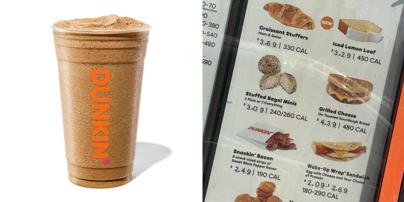 Dunkin' Menu