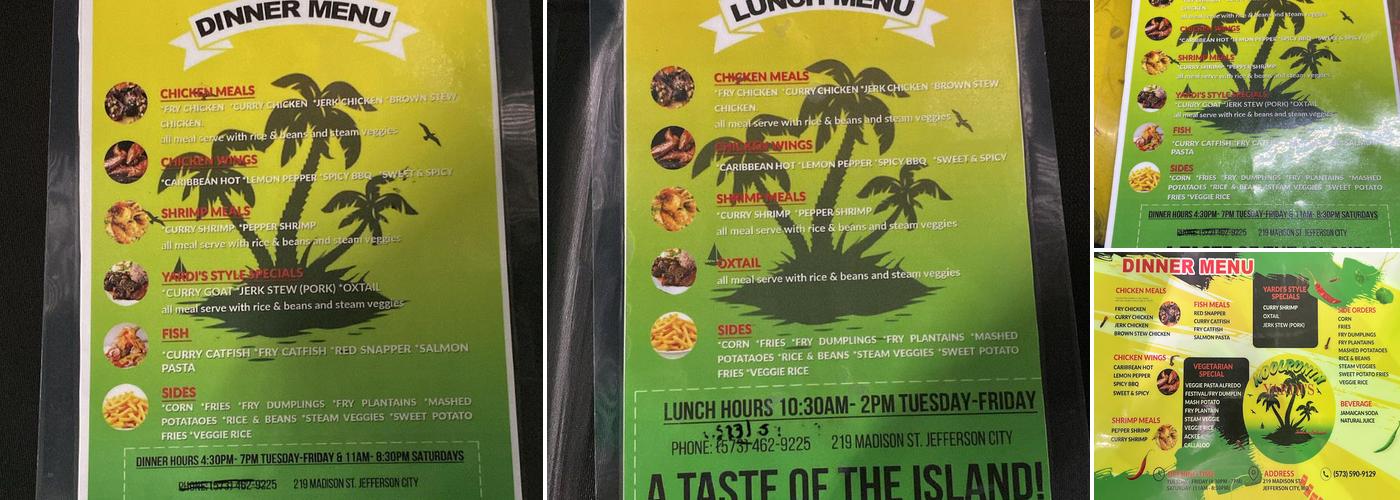 Koolruninyardis Menu