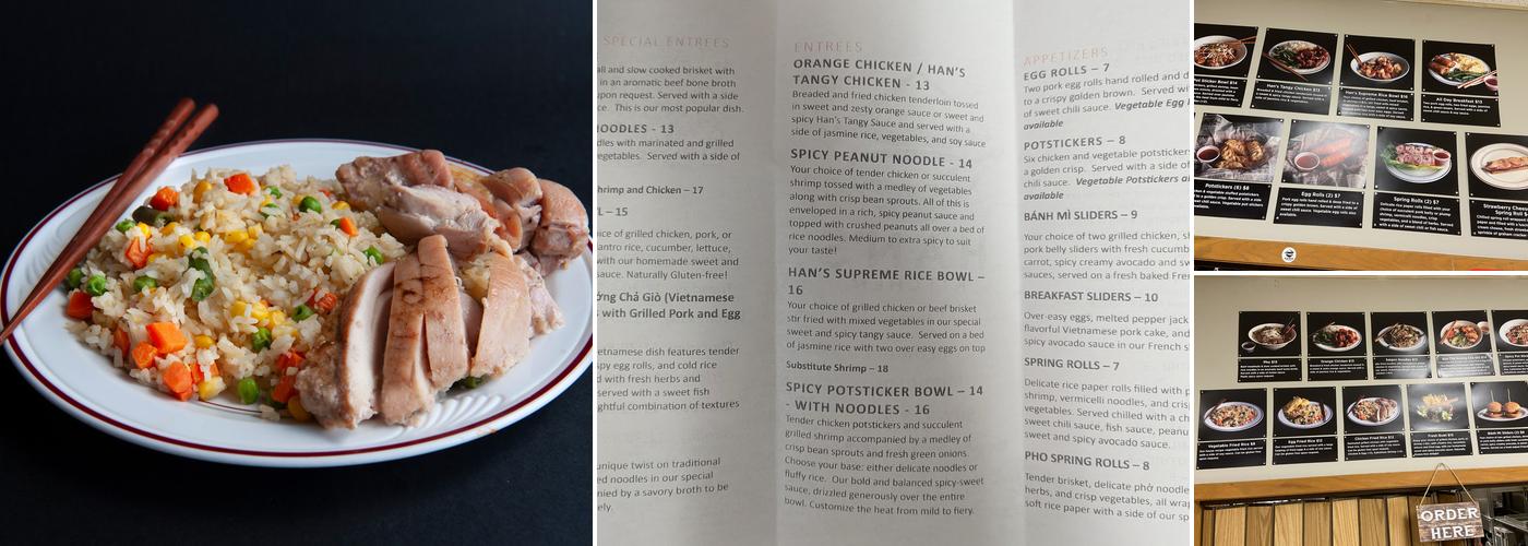 Han's Kitchen Menu