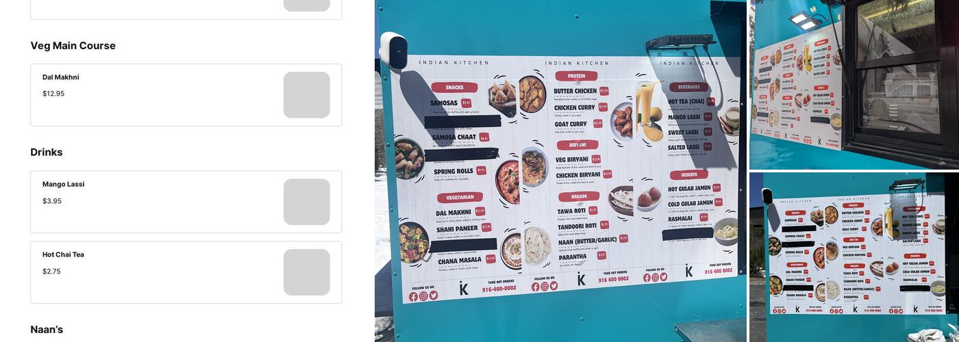 INDIAN KITCHEN 80 Menu