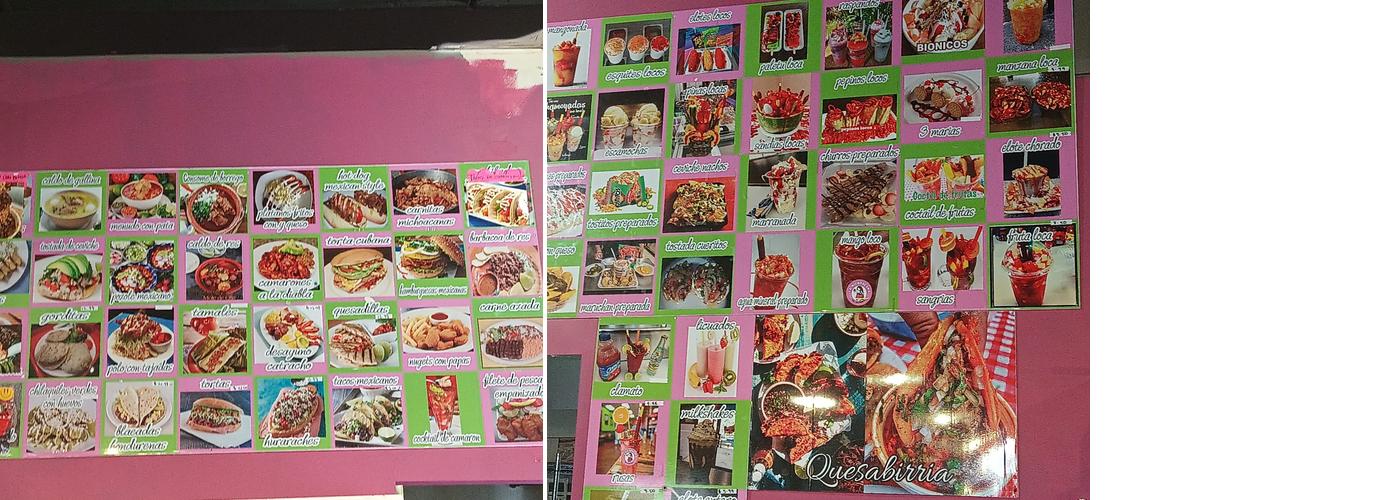 La bella michoacana Menu