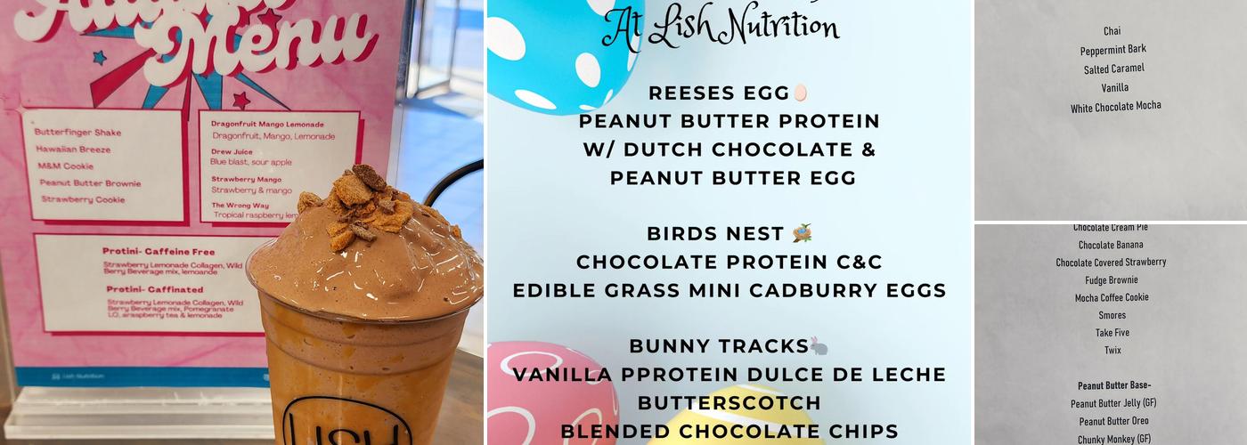 Lish Nutrition Menu