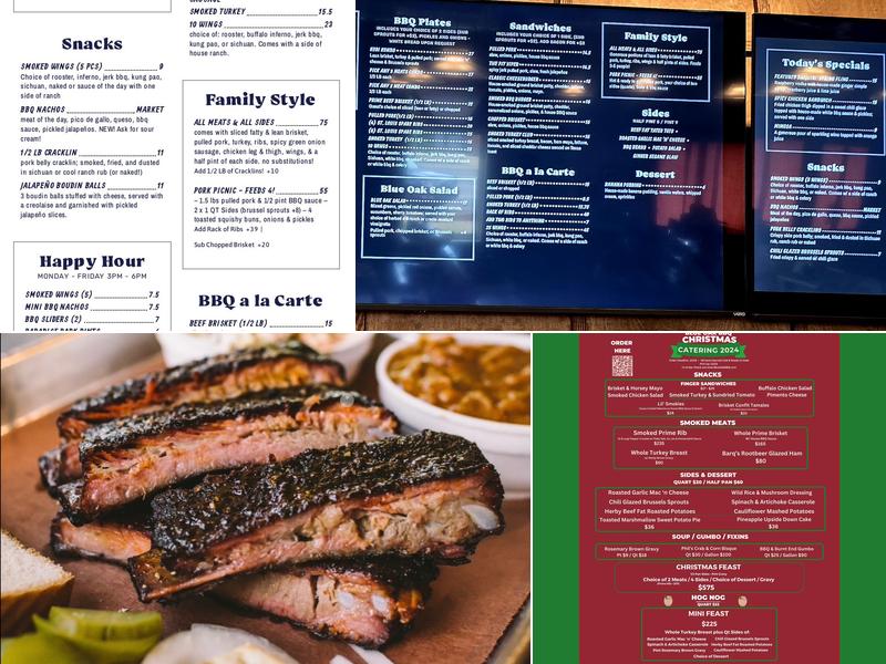 Blue Oak BBQ Menu