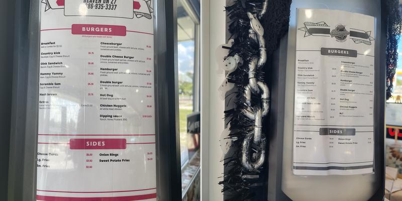 Burger Heaven on 27 Menu