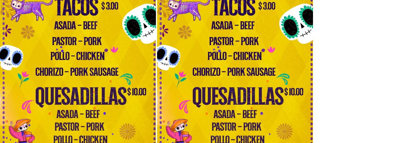 Taqueria Viva Mexico Menu