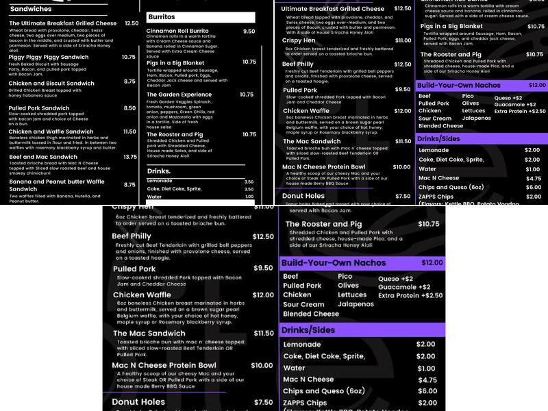 After Bite CoMo Menu