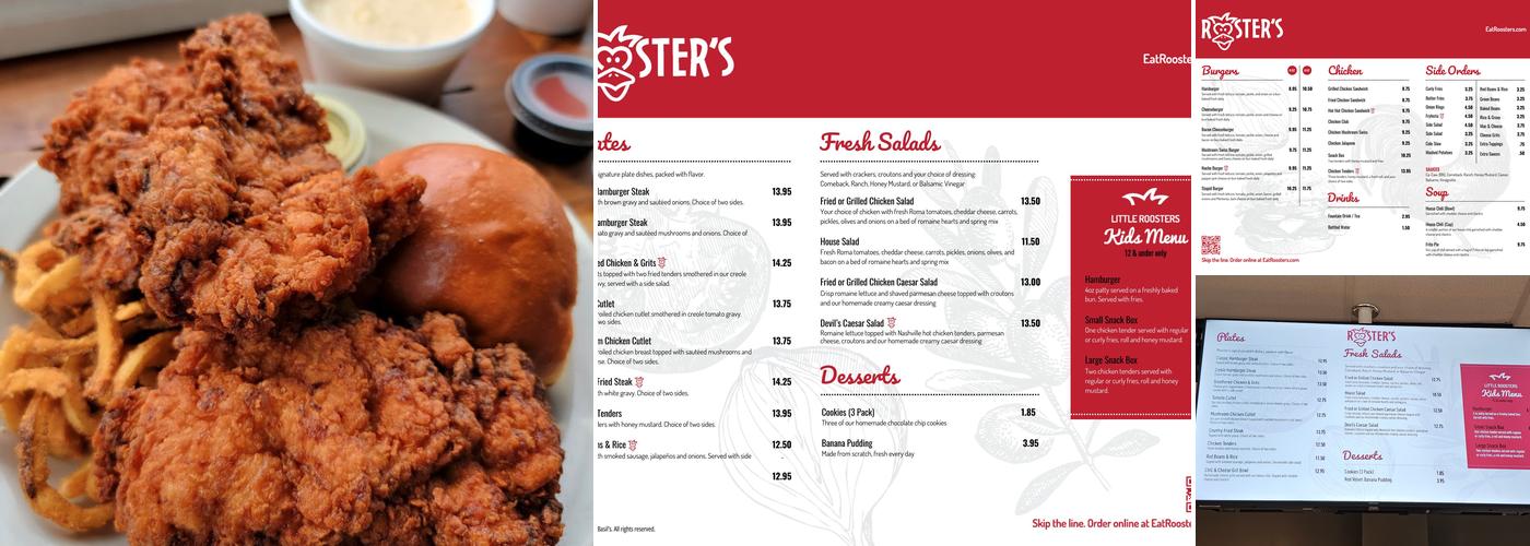Rooster's Flowood Menu