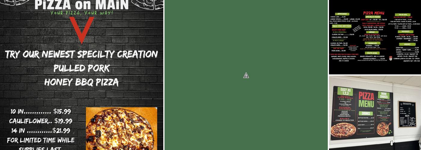Pizza On Main Menu