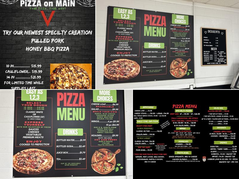 Pizza On Main Menu