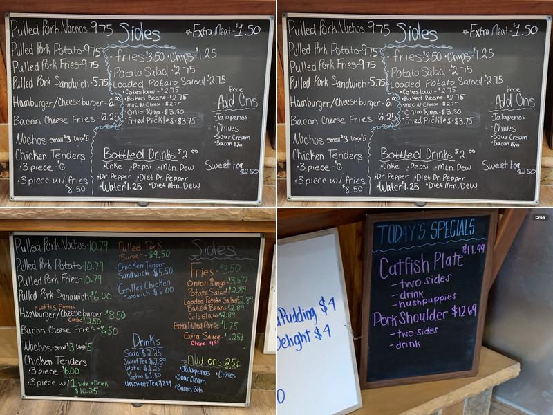 Kurtdaddy's Pork Pit Menu