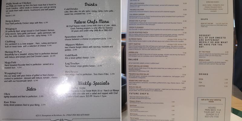 Sparetime Menu