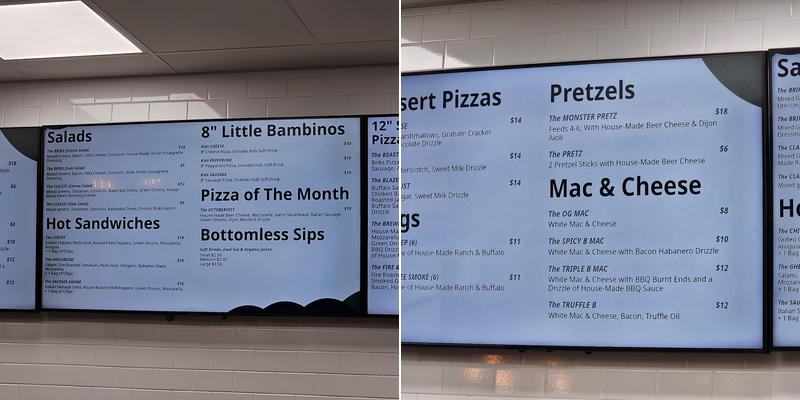 Briks Pizzeria Menu