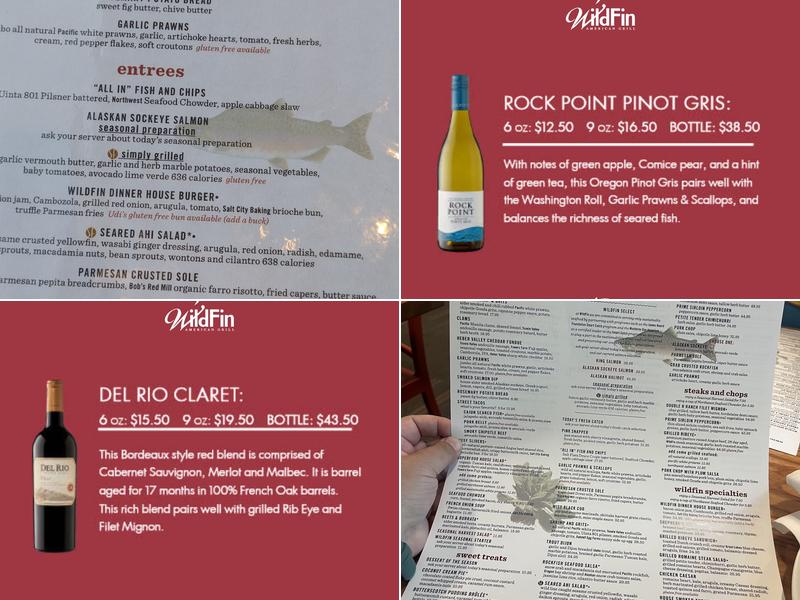 Wildfin American Grill - Farmington Menu