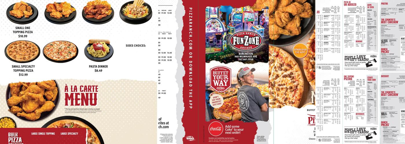Pizza Ranch Menu
