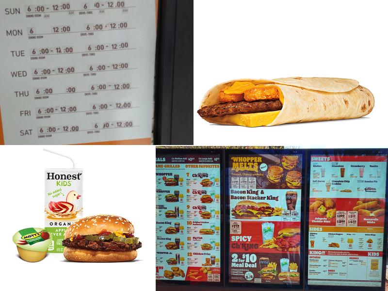 Burger King Menu