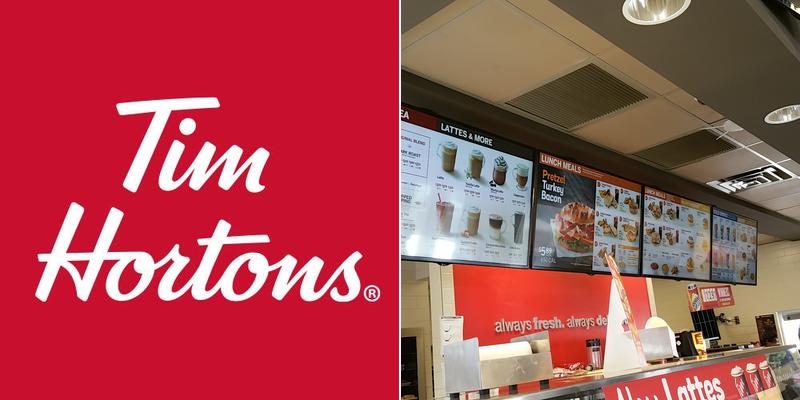 Tim Hortons Menu