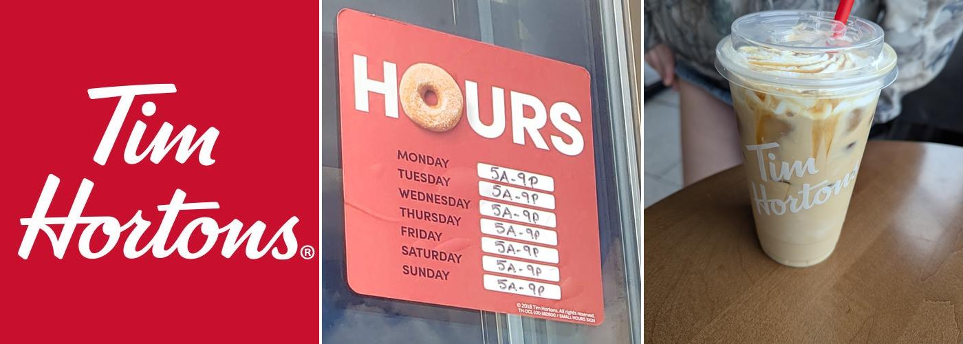 Tim Hortons Menu