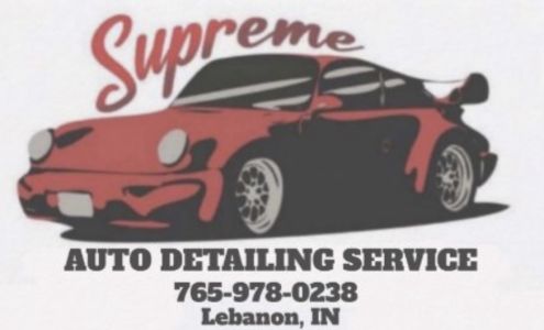 Supreme Detailing 1510 W South St, Lebanon Indiana 46052