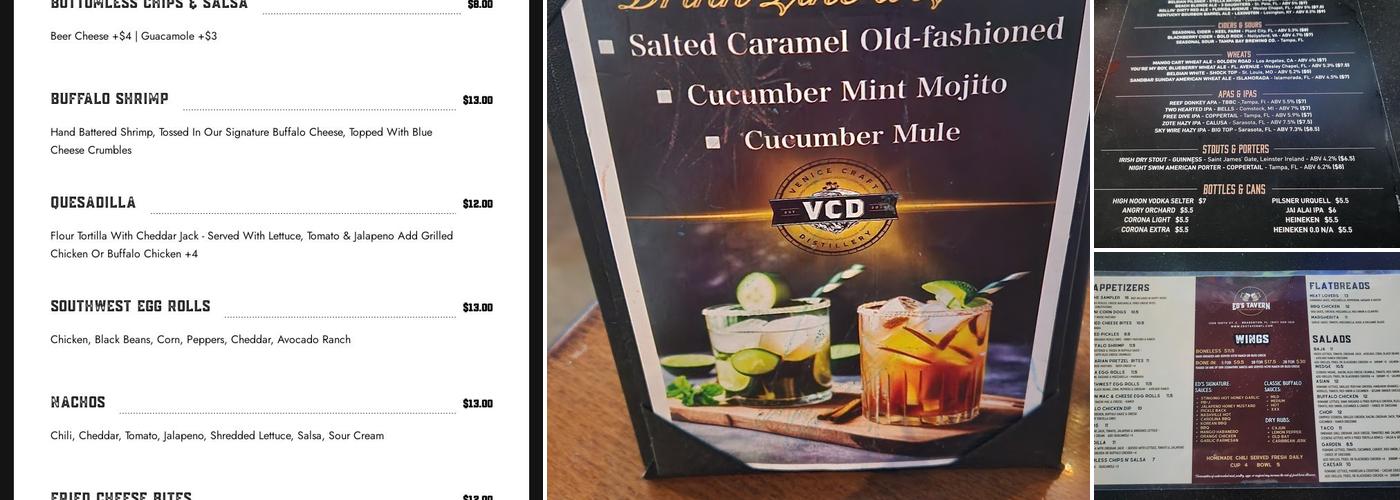 Ed's Tavern Menu