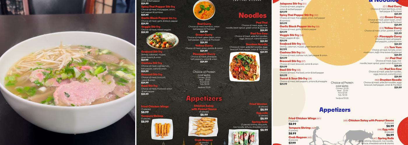 SAAP Kitchen Lao-Thai Menu