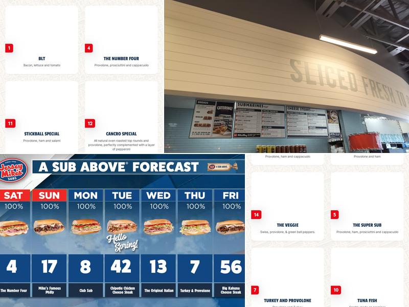 Jersey Mike's Subs Menu