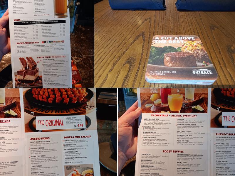 Outback Steakhouse Menu