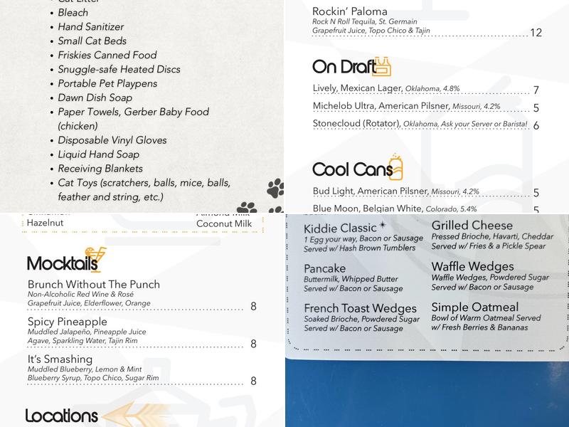 Hatch Early Mood Food Menu