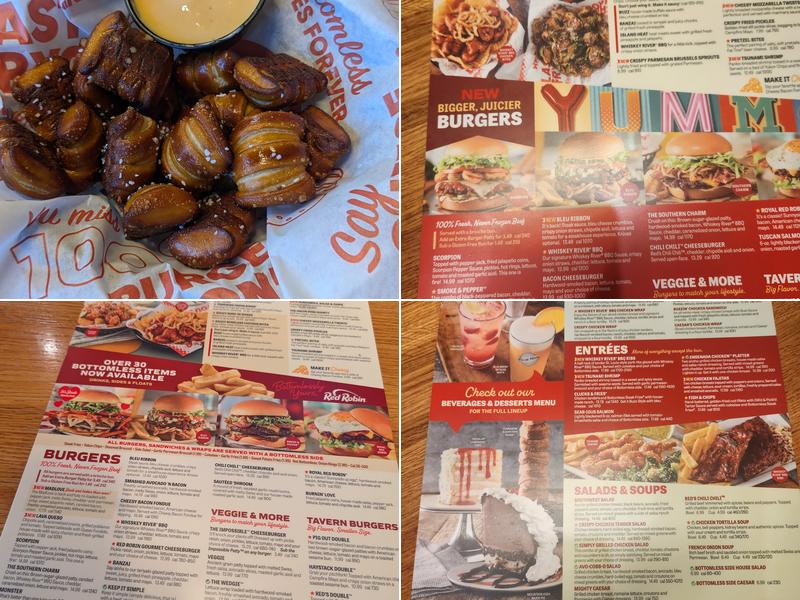 Red Robin Gourmet Burgers and Brews Menu