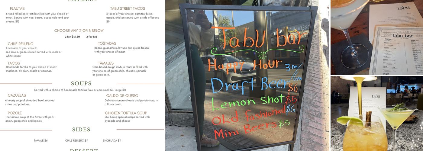 Tabu Bar Menu