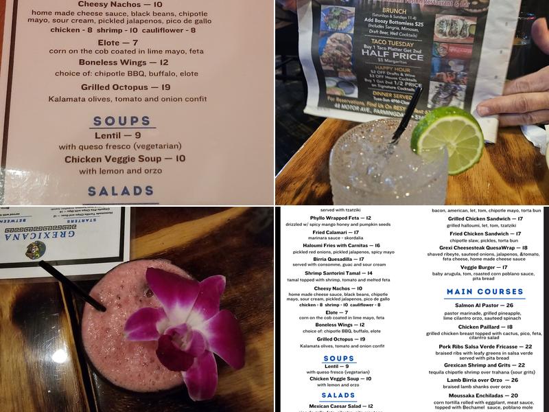 Grexicana Menu