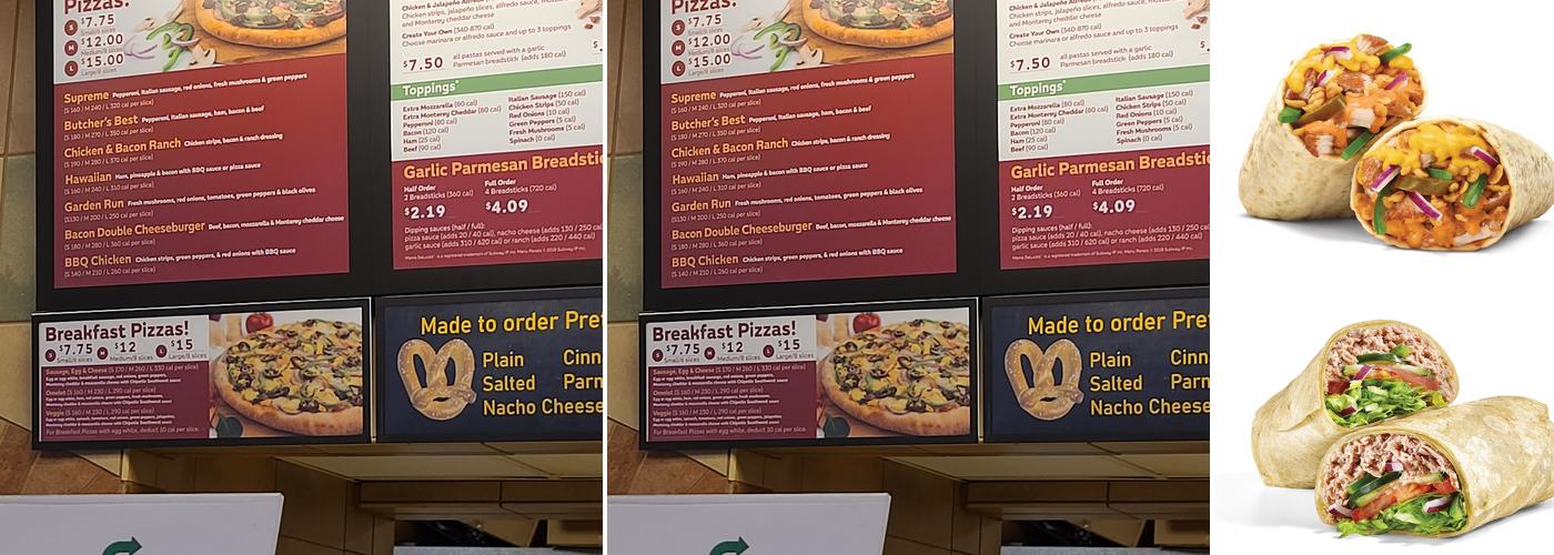 Subway Menu