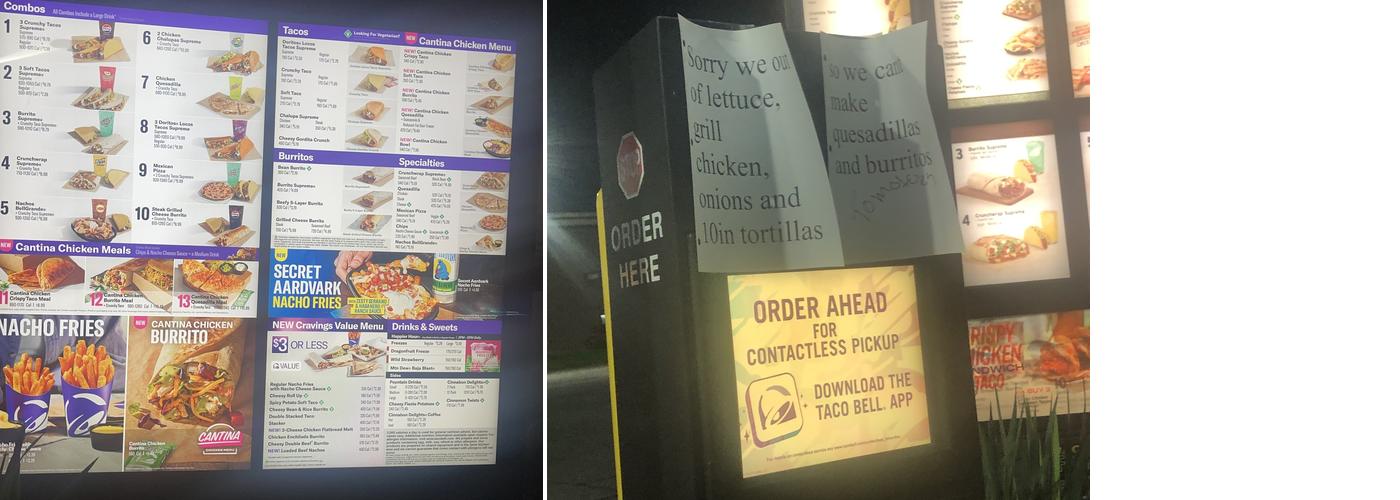Taco Bell Menu