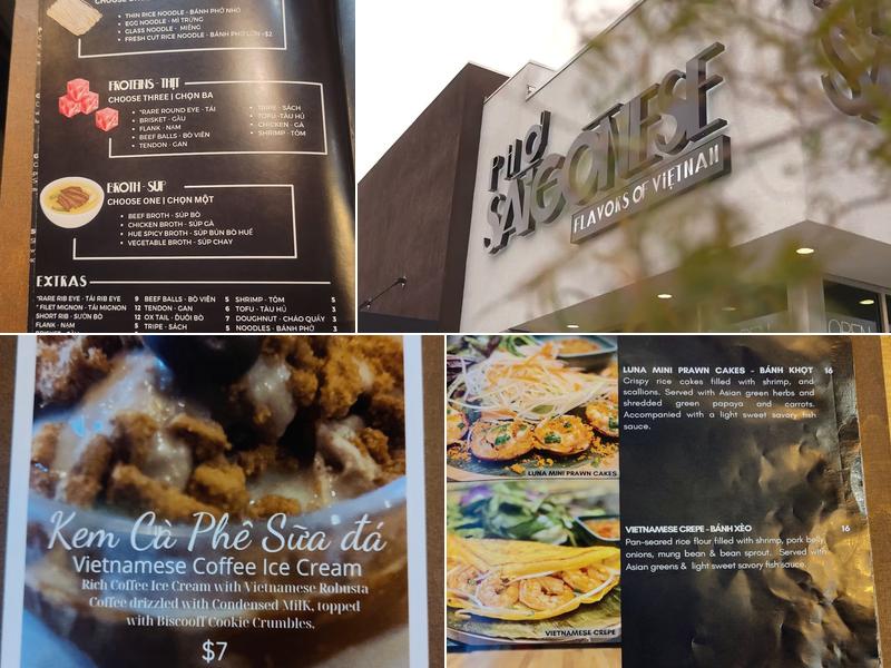PHO SAIGONESE Menu