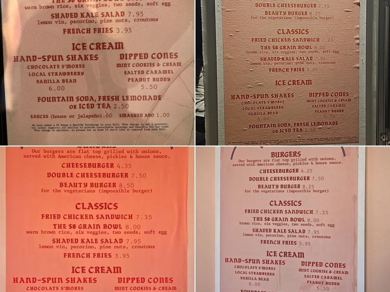 The Win~Dow Long Beach Menu