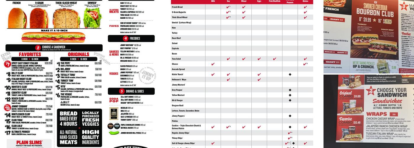 Jimmy John's Menu