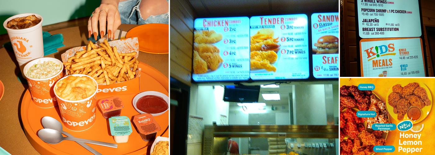 Popeyes Louisiana Kitchen Menu