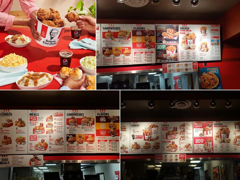 KFC Menu